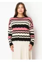 Blush and Bold Chevron Sweater