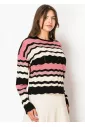 Blush and Bold Chevron Sweater