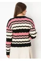 Blush and Bold Chevron Sweater