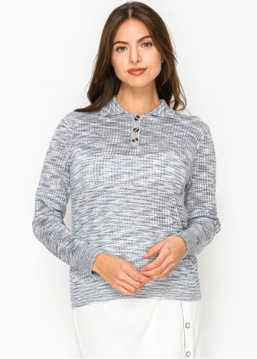 Blue Horizon Polo Sweater