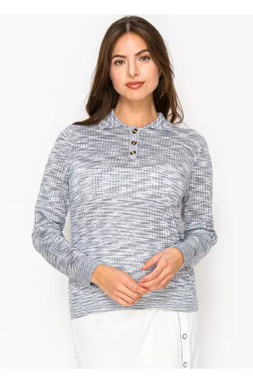 Blue Horizon Polo Sweater