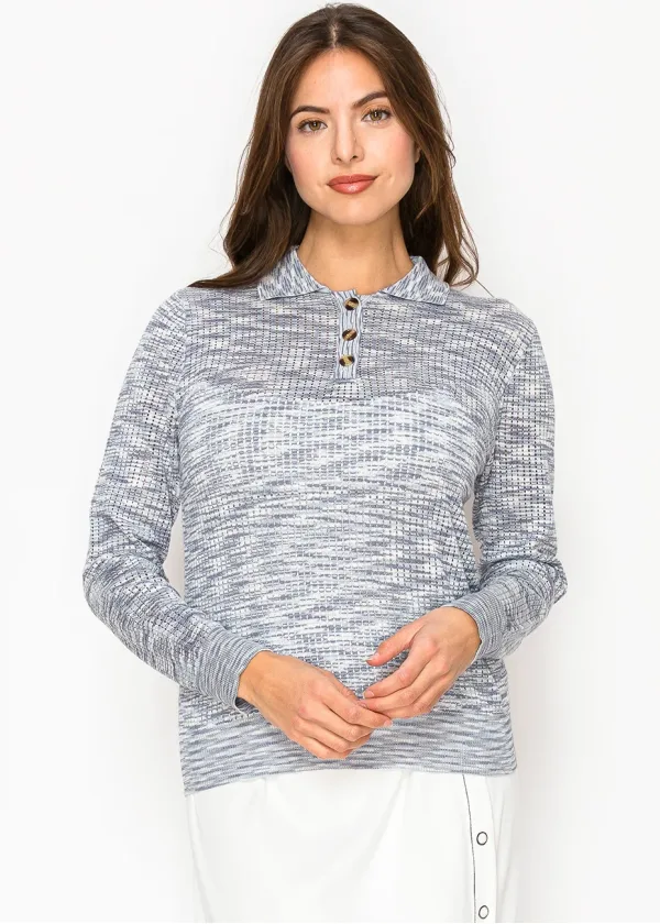 Blue Horizon Polo Sweater