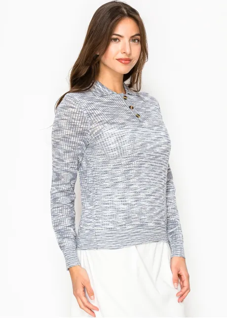 Blue Horizon Polo Sweater