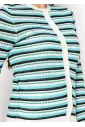 Seaside Stripes Buttoned Cardigan