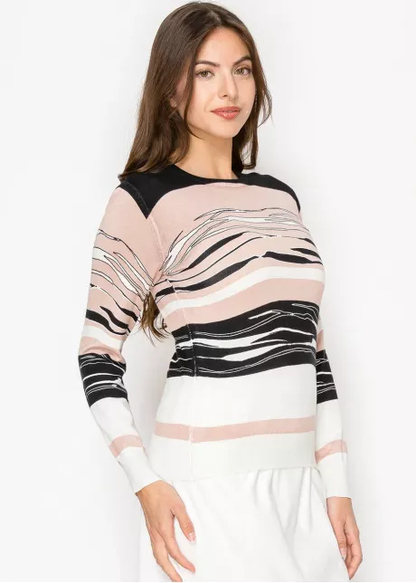 Rosewood Striped Sweater