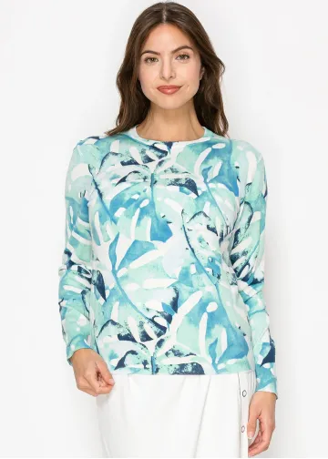 Azure Garden Knit Sweater