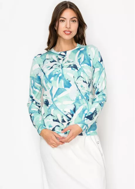Azure Garden Knit Sweater