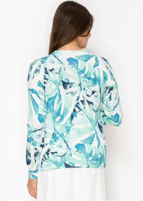 Azure Garden Knit Sweater