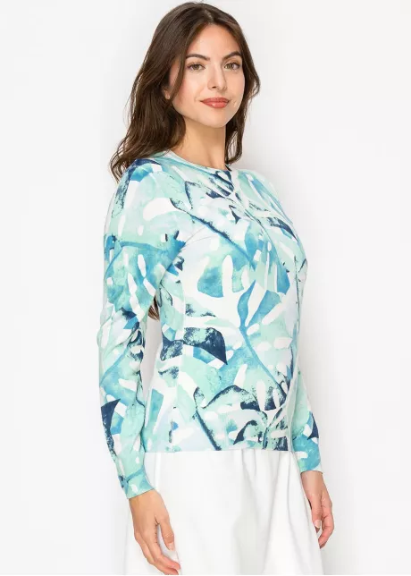 Azure Garden Knit Sweater