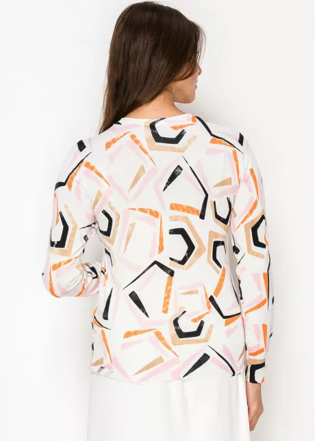 Abstract Lines Crewneck Sweater