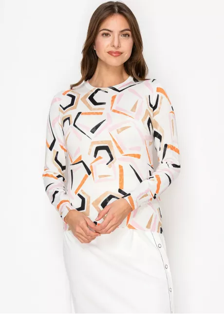 Abstract Lines Crewneck Sweater