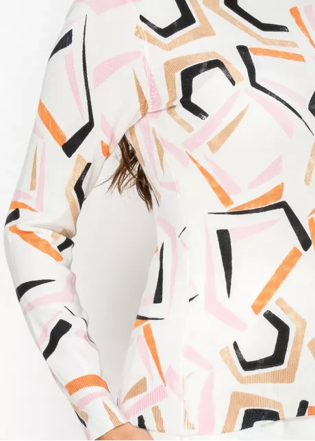 Abstract Lines Crewneck Sweater
