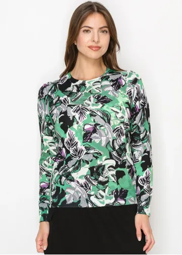Leafy Haven Knit Sweater