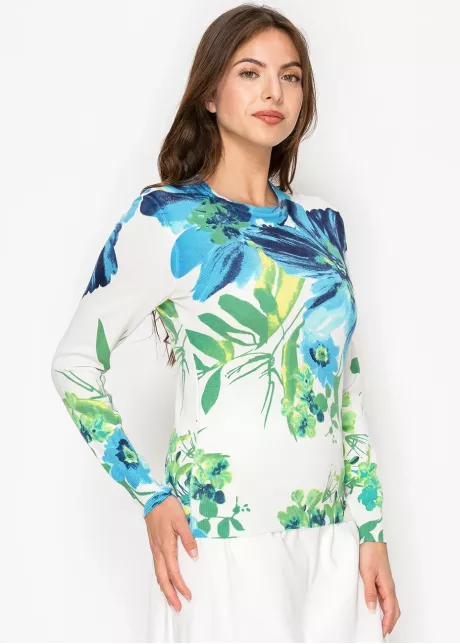Meadow Bloom Printed Sweater