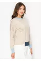 Oatmeal and Sky Crewneck Sweater