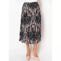 Midnight Brushstroke Midi Skirt