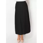 Everyday Linen Skirt in Black