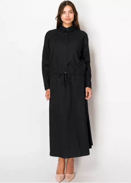 Effortless Elegance Black Linen Shirt