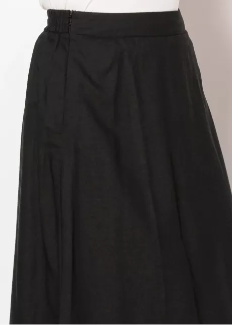 Everyday Linen Skirt in Black