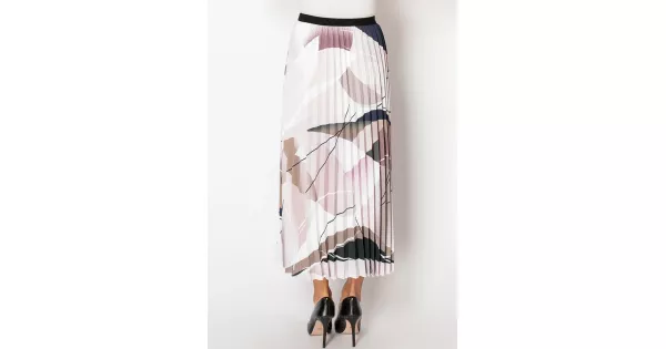 Pink Skirt With Pearl Detail - POEM