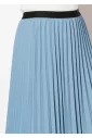 Serene Sky Blue Pleated Skirt