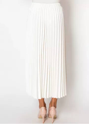 BB MIDI PLEATS SKIRT ホワイト BB MIDI PLEATS SKIRT WHITE - BIRTHDAY BASH