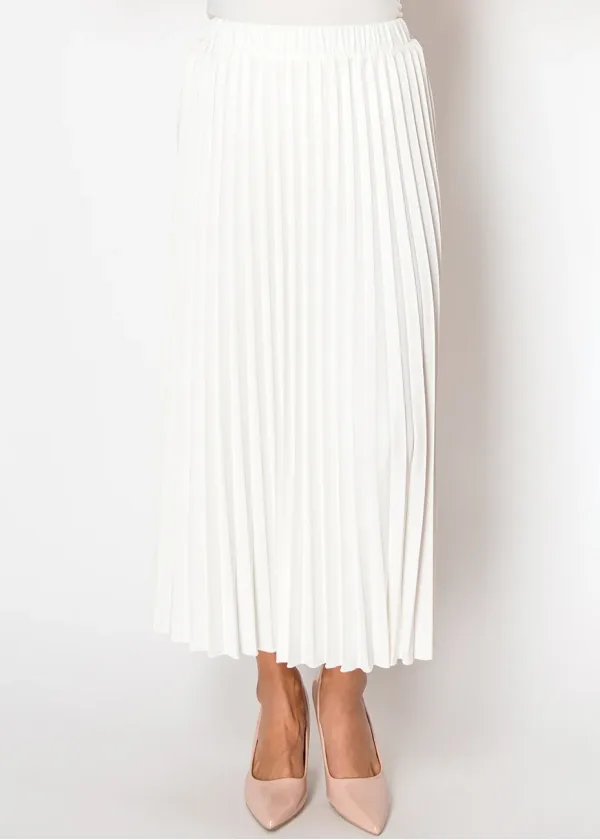 Snow White Pleated Skirt