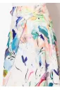 Flowy Wrap Skirt in Watercolor Print