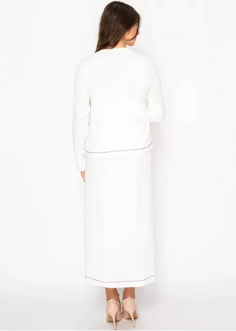 Snow White Button-Detail Skirt