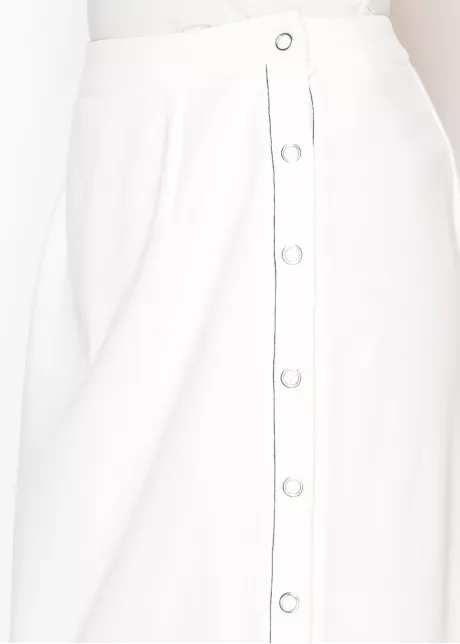 Snow White Button-Detail Skirt