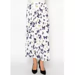 White Butterfly Pleated Skirt