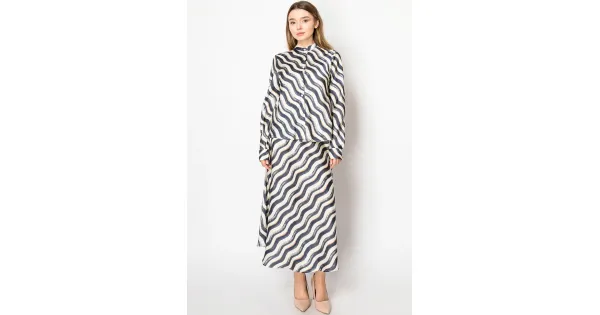 YAL New York
  Side Stripe Midi Skirt