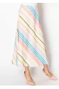 Multi-Stripe A-Line Skirt