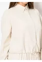 Soft Beige Minimalist Blouse