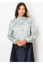 Soft Blue Floral Blouse