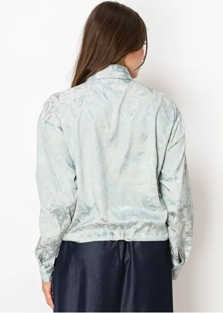Soft Blue Floral Blouse