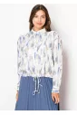 Light Grey Abstract Pattern Blouse