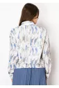 Light Grey Abstract Pattern Blouse