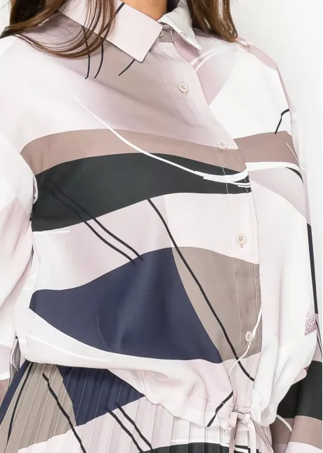 Purple Haze Artistic Drawstring Shirt