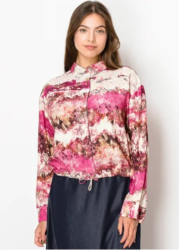 Blossom Horizon Blouse in Pink Tones