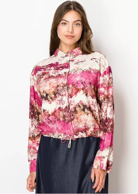 Blossom Horizon Blouse in Pink Tones
