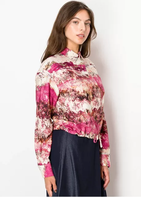 Blossom Horizon Blouse in Pink Tones