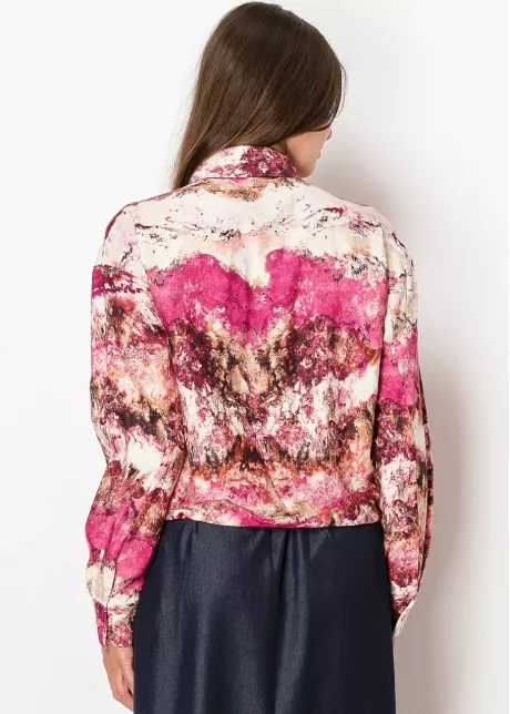 Blossom Horizon Blouse in Pink Tones