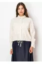 Sandy Linen Drawstring Blouse