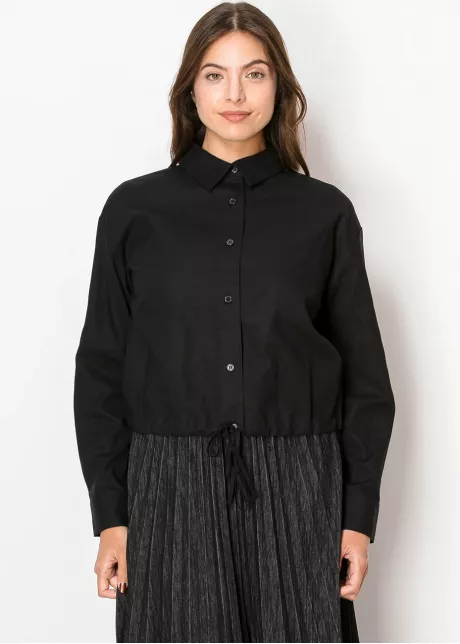 Effortless Elegance Black Linen Shirt