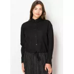 Effortless Elegance Black Linen Shirt