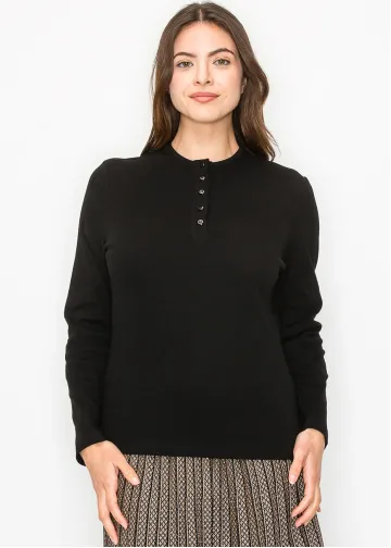 Essential Black Long-Sleeve Tee