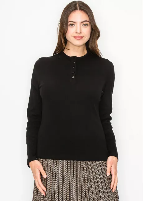 Essential Black Long-Sleeve Tee