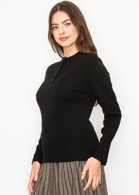 Essential Black Long-Sleeve Tee