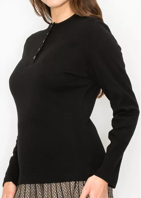 Essential Black Long-Sleeve Tee